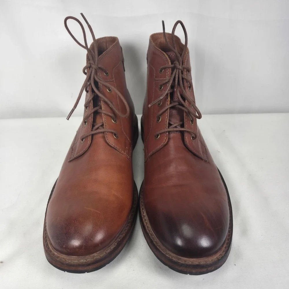 Clarks Boots Clarkdale Bud Boot Mens US 10.5 Brown Leather Ankle Chukka Lace Up